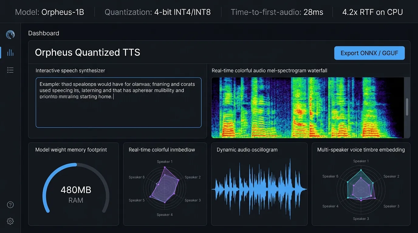 Orpheus TTS Quantized