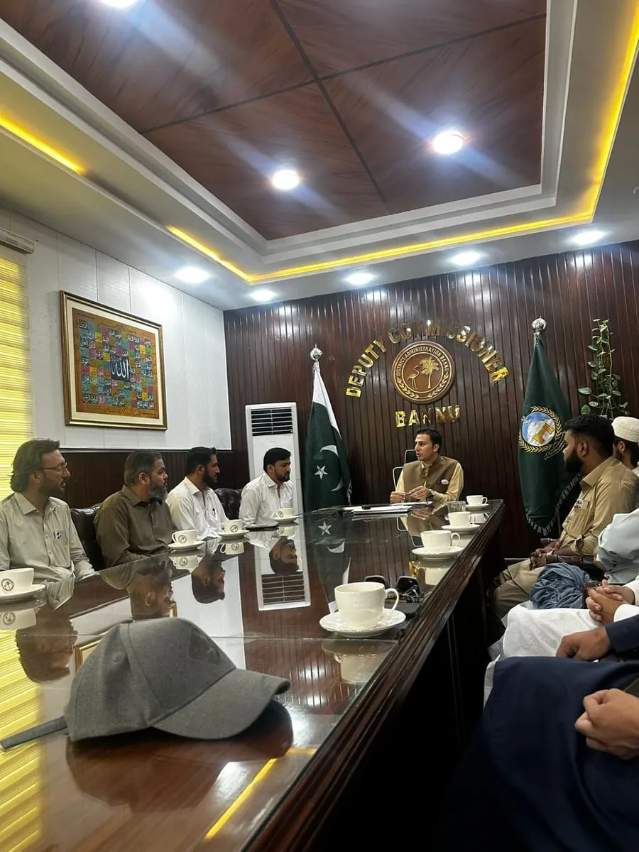 Official Delegation with Assistant Commissioner Bannu